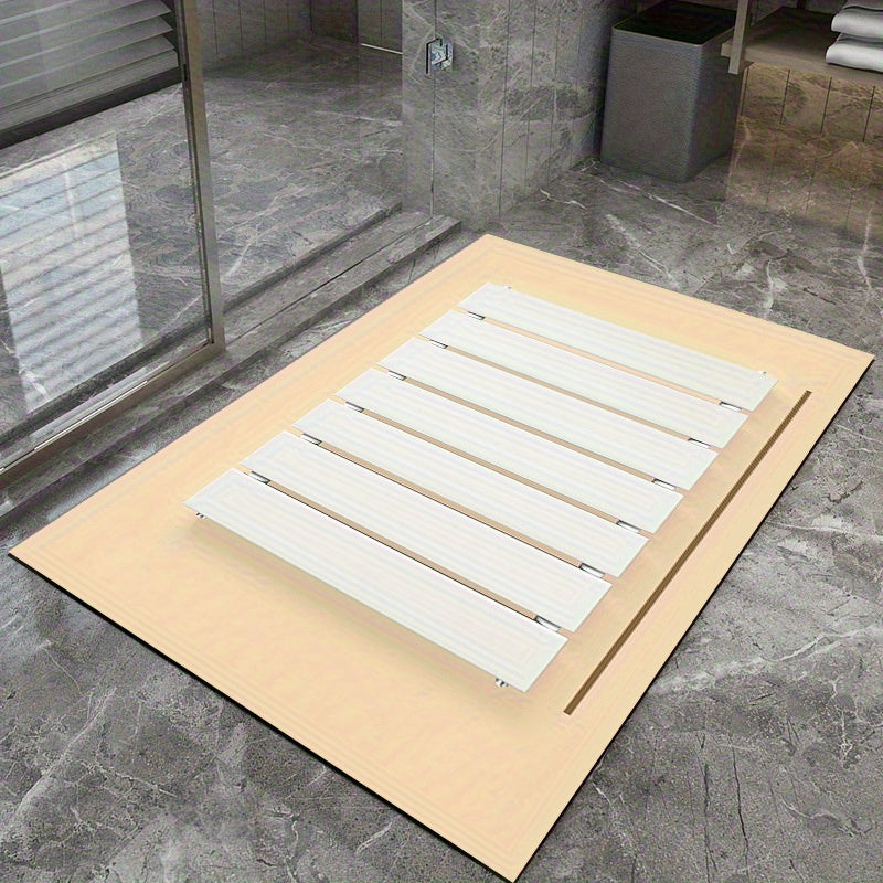 1pc Diatomite Mat Suitable for Kitchen, Bathroom, Shower - Quick-Dry Diatomite Soil, Non-Slip Backing