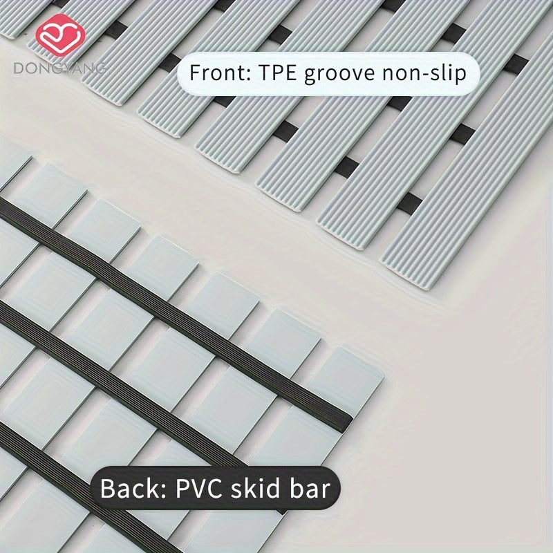 1pc of Dongyang brand Christmas PVC anti slip bathroom mat, bathroom mat with rubber backing and drainage holes