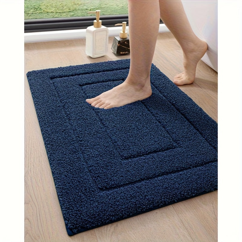 36X24 Bathroom Rug, Non-Slip Shower Floor Mat, Soft And Absorbent Rubber-Backed Bath Mat