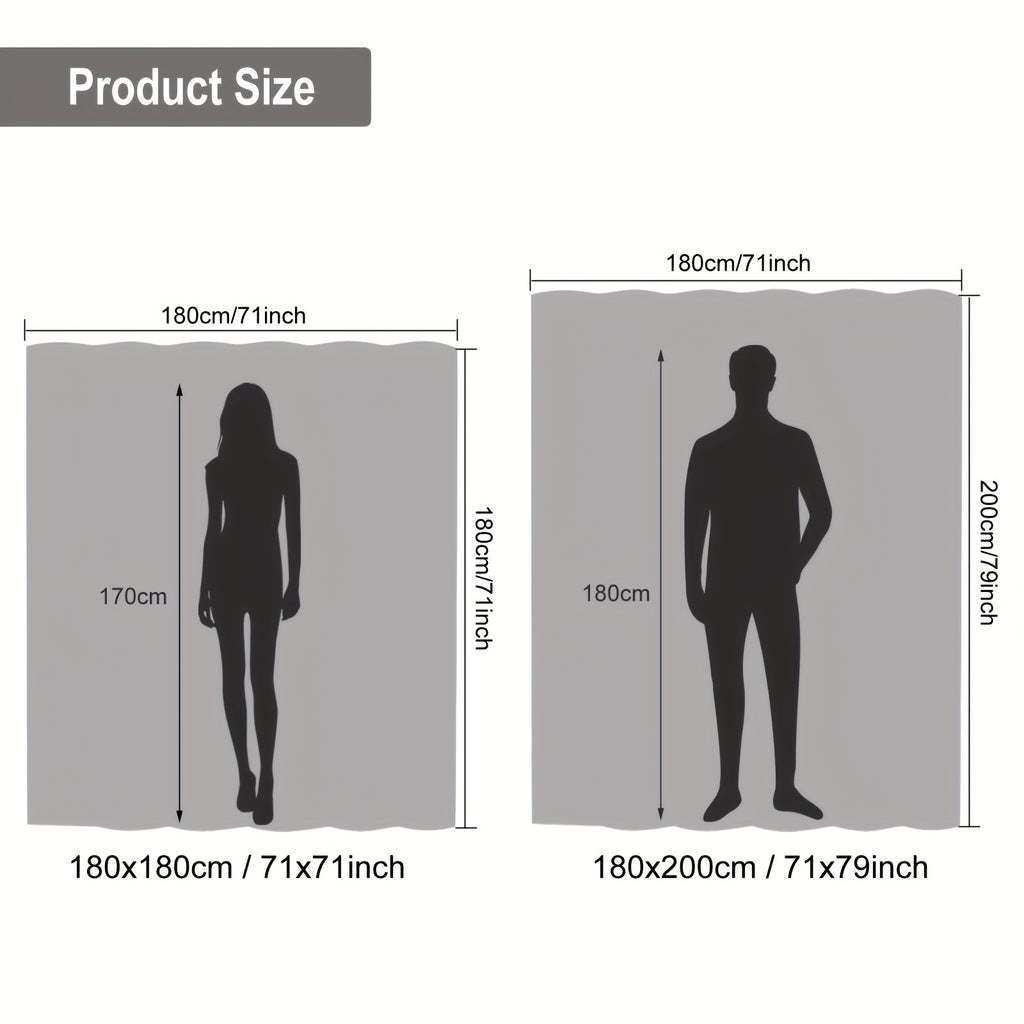 Thick PEVA Shower Curtain Liner with Raindrop Stars Moon & Night Sky Design