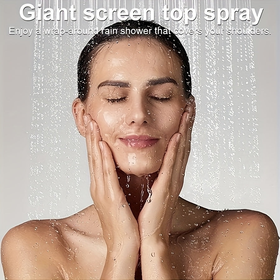 All Metal High Pressure Rainfall 12 Inch Shower Head\u002FHandheld Showerhead Combo