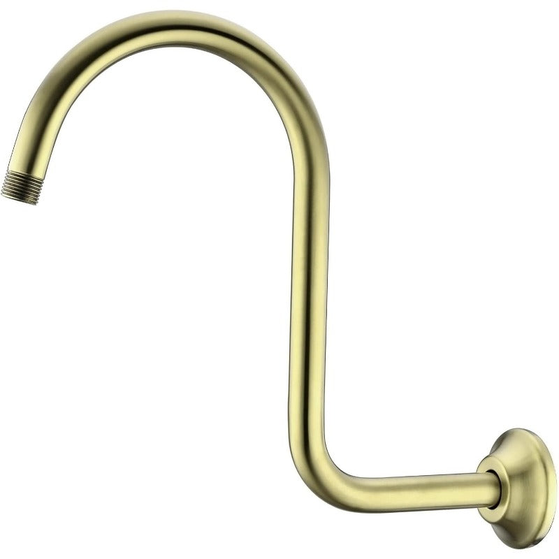 BESTILL 13 Inch High Rise Shower Head with S-Shape Gooseneck Extension Arm