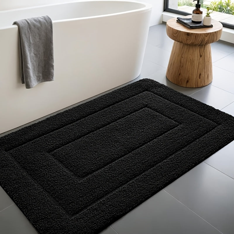 36X24 Bathroom Rug, Non-Slip Shower Floor Mat, Soft And Absorbent Rubber-Backed Bath Mat