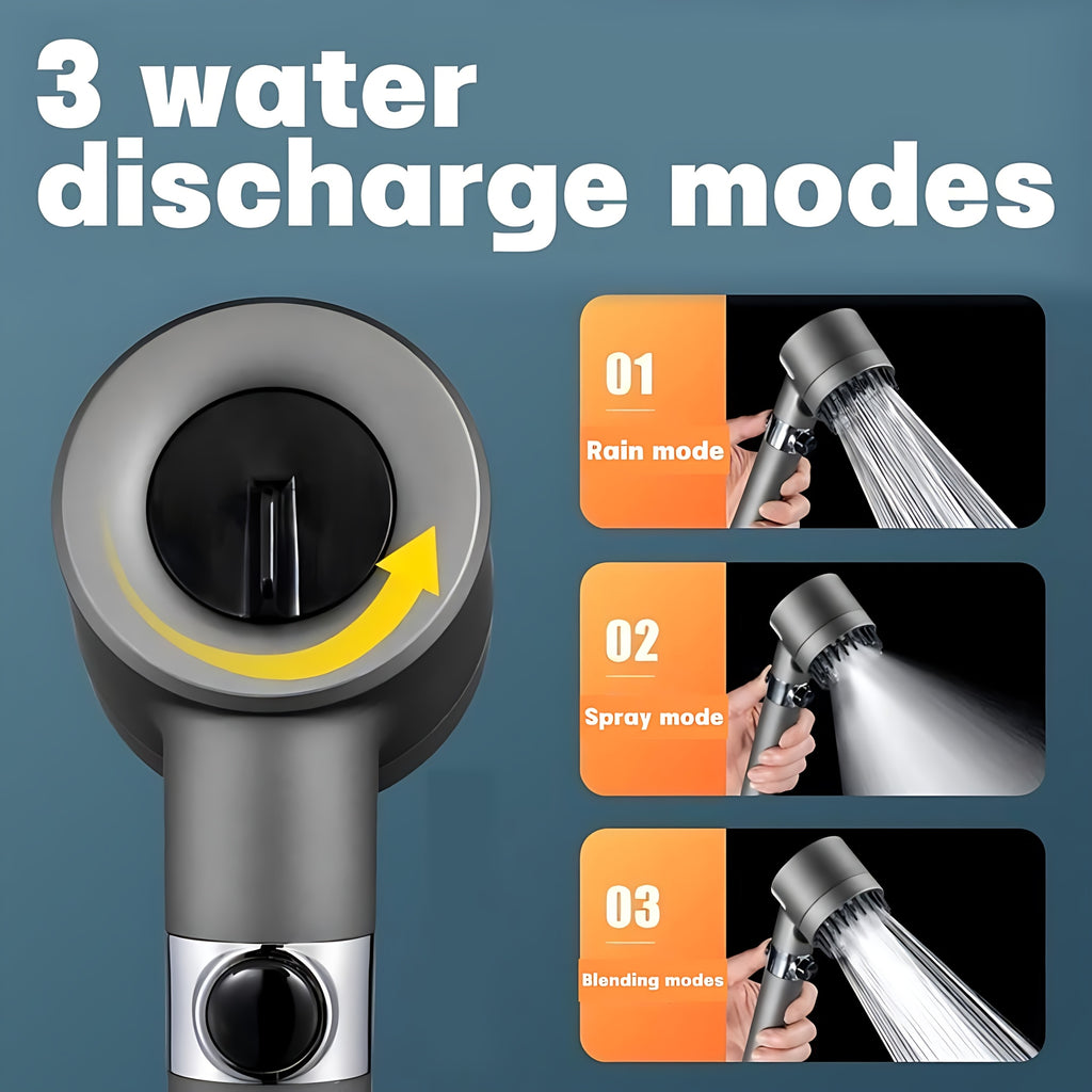 This Shower Features Three Modes of ABS Massage with a Pressurized Function And a Filter