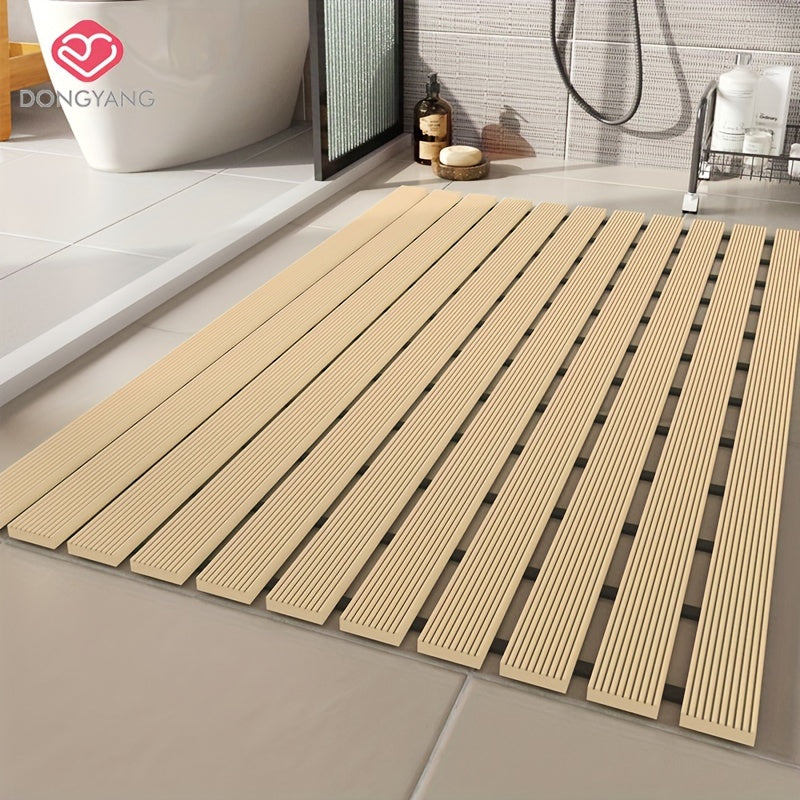 1pc of Dongyang brand Christmas PVC anti slip bathroom mat, bathroom mat with rubber backing and drainage holes