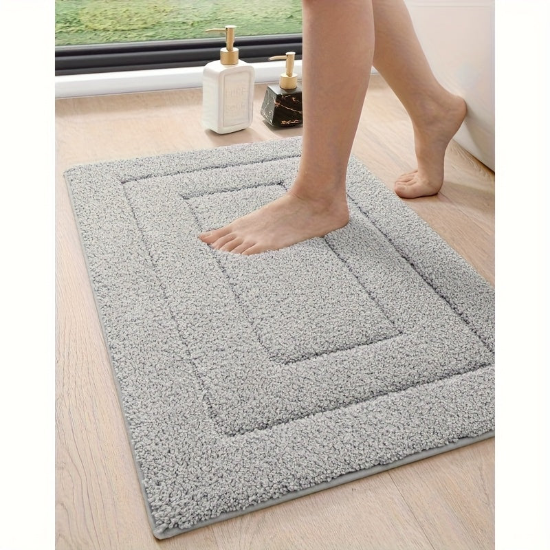 36X24 Bathroom Rug, Non-Slip Shower Floor Mat, Soft And Absorbent Rubber-Backed Bath Mat