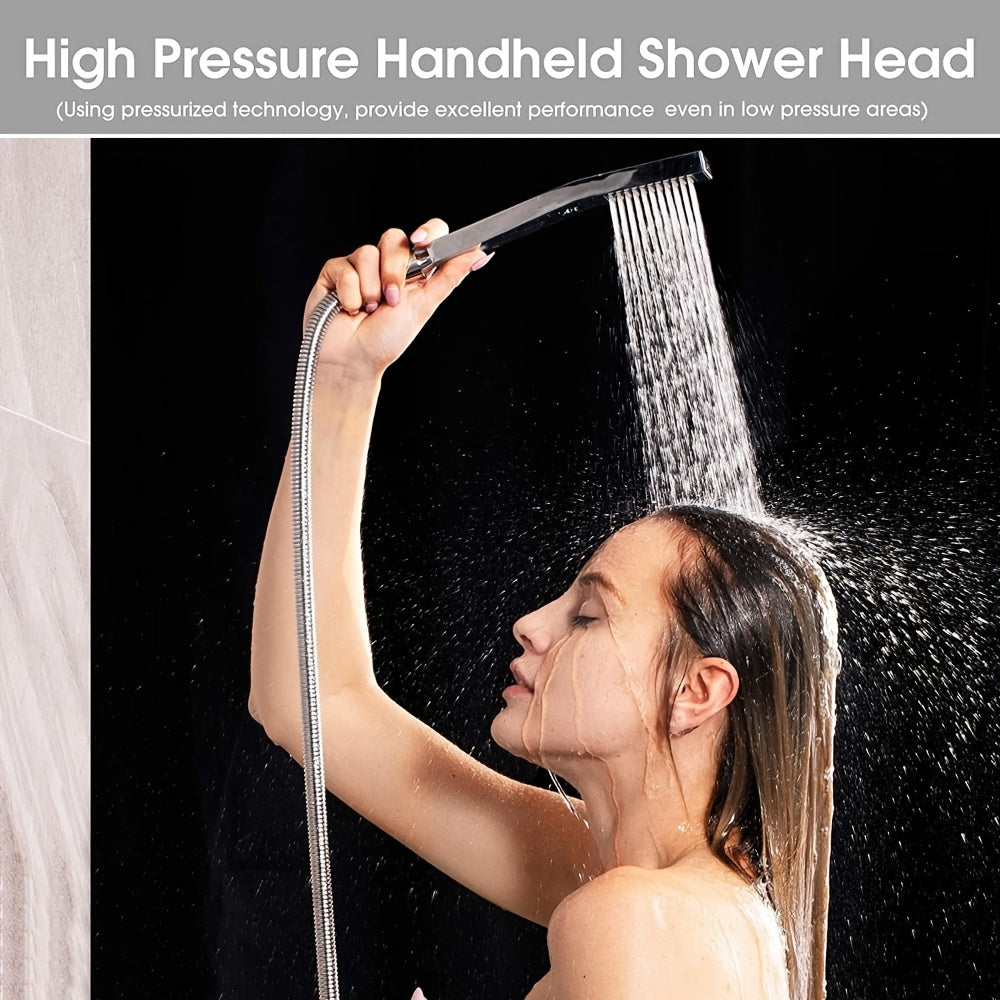 All Metal High Pressure Rainfall 12 Inch Shower Head\u002FHandheld Showerhead Combo