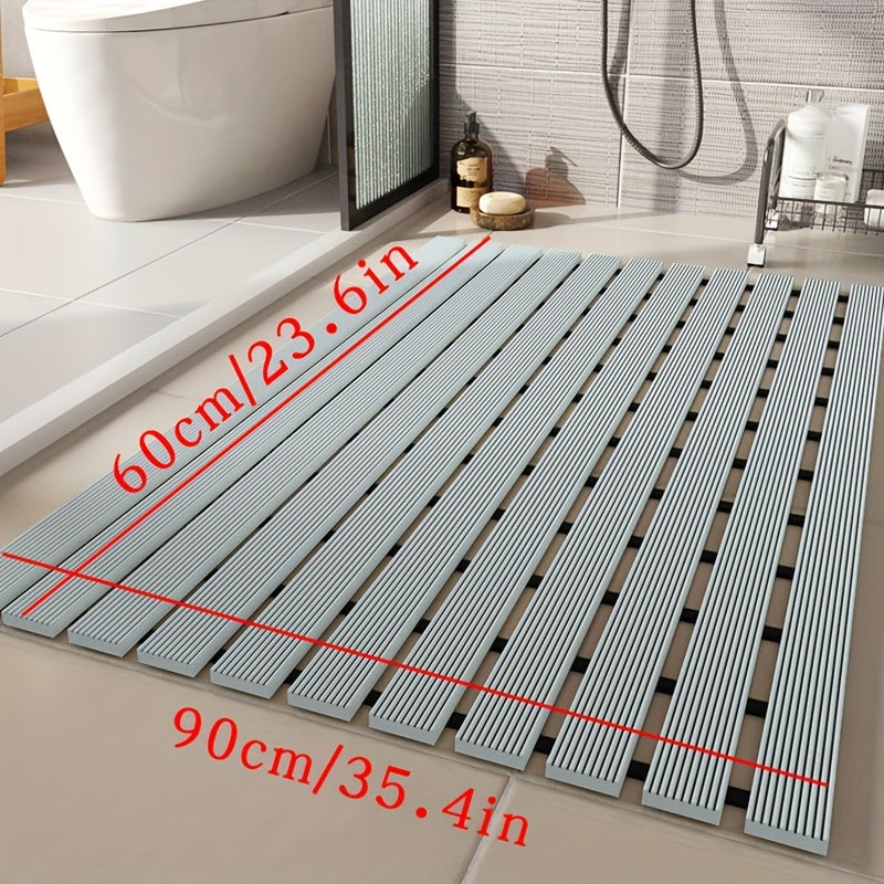 1pc of Dongyang brand Christmas PVC anti slip bathroom mat, bathroom mat with rubber backing and drainage holes