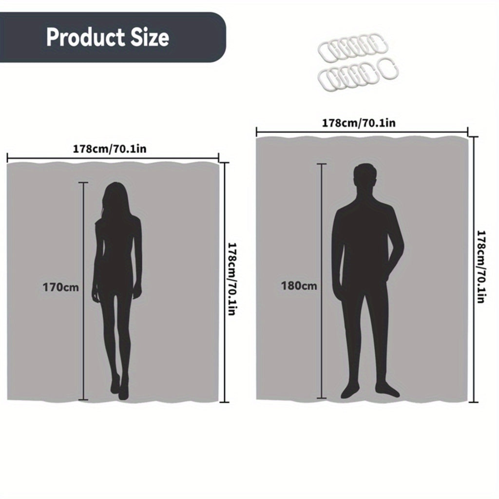 KOMLLEX Sage Green Boho Shower Curtain 60Wx72H Abstract Modern Mid Century Bathroom Decor Aesthetic Leaves