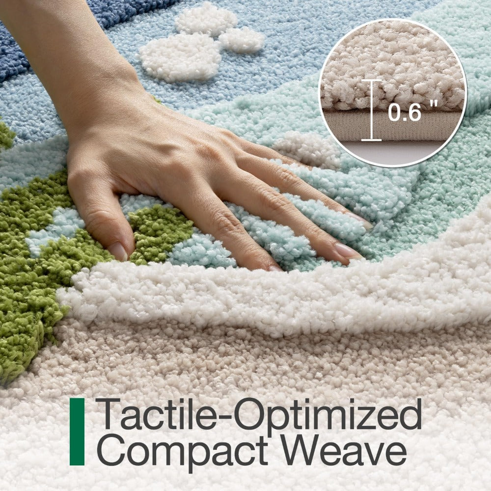 Coastal Style Bathroom Kitchen Dual-use Floor Mat 22 \