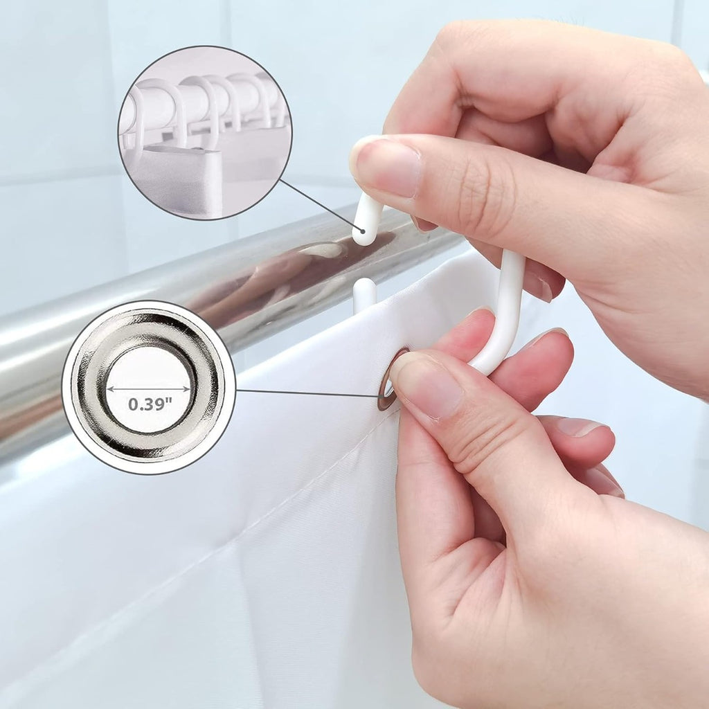 KOMLLEX Sage Green Boho Shower Curtain 60Wx72H Abstract Modern Mid Century Bathroom Decor Aesthetic Leaves