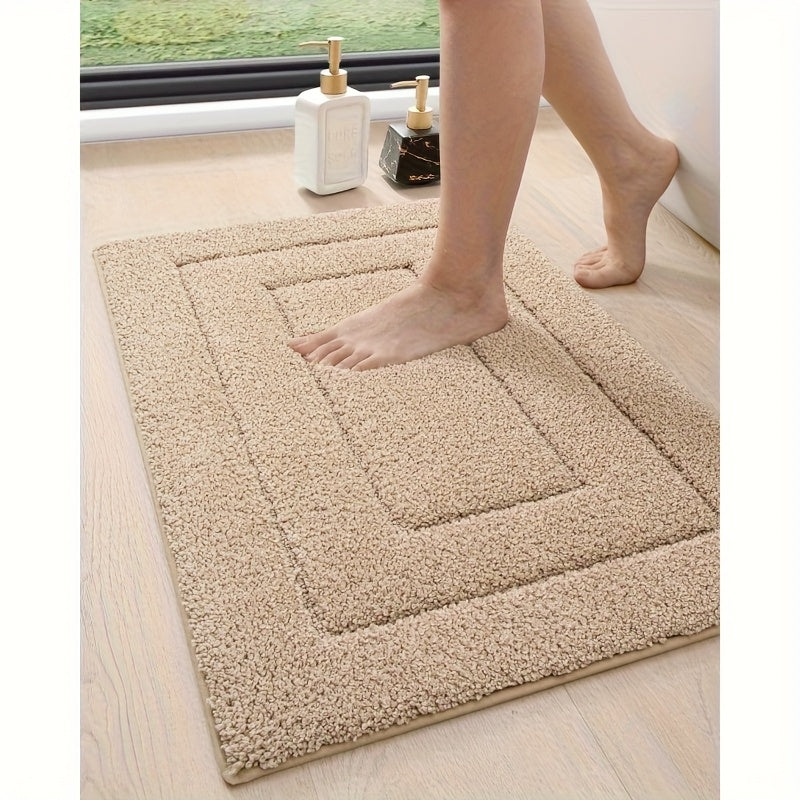 36X24 Bathroom Rug, Non-Slip Shower Floor Mat, Soft And Absorbent Rubber-Backed Bath Mat