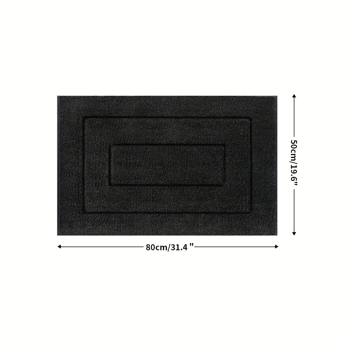 36X24 Bathroom Rug, Non-Slip Shower Floor Mat, Soft And Absorbent Rubber-Backed Bath Mat