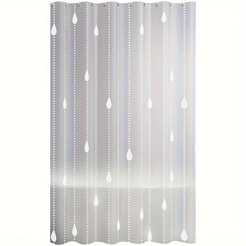 Thick PEVA Shower Curtain Liner with Raindrop Stars Moon & Night Sky Design