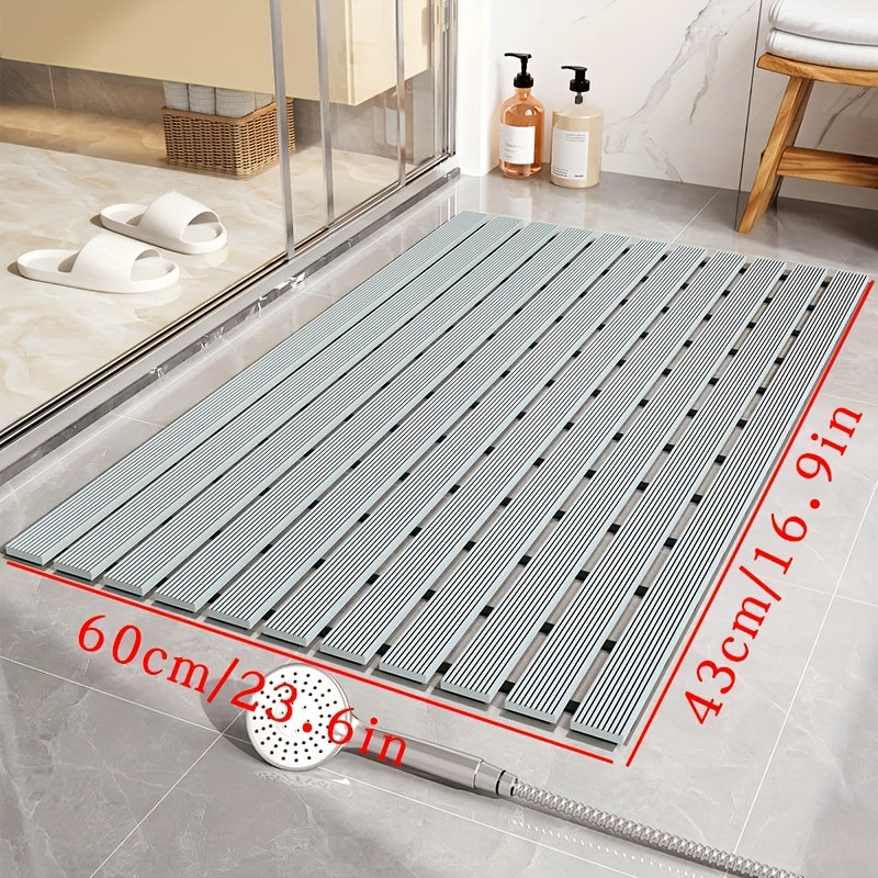 1pc of Dongyang brand Christmas PVC anti slip bathroom mat, bathroom mat with rubber backing and drainage holes