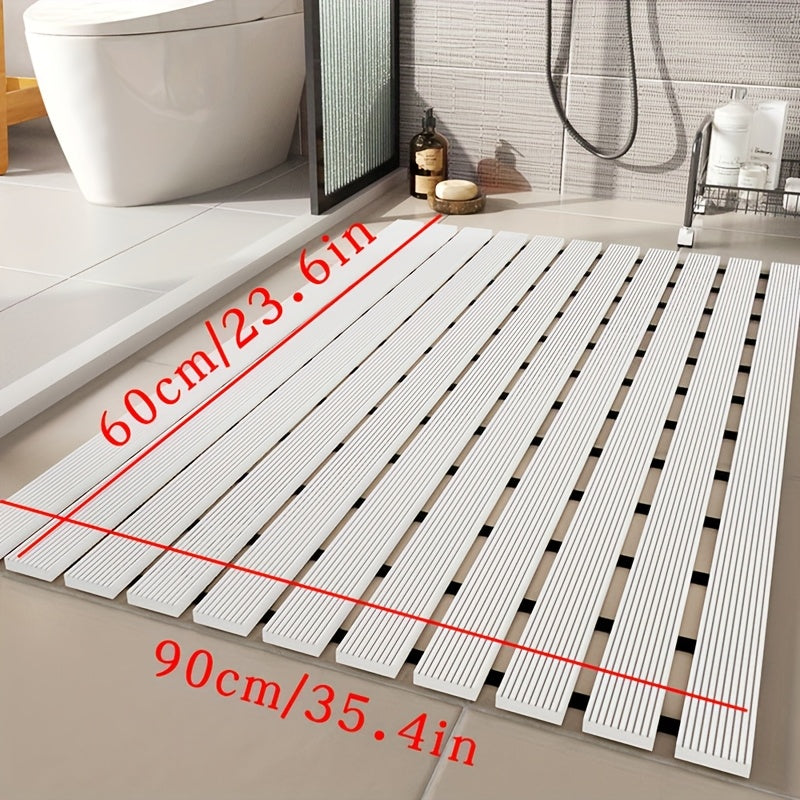 1pc of Dongyang brand Christmas PVC anti slip bathroom mat, bathroom mat with rubber backing and drainage holes