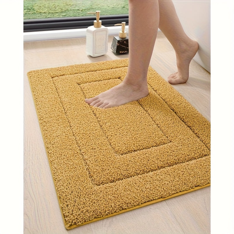 36X24 Bathroom Rug, Non-Slip Shower Floor Mat, Soft And Absorbent Rubber-Backed Bath Mat