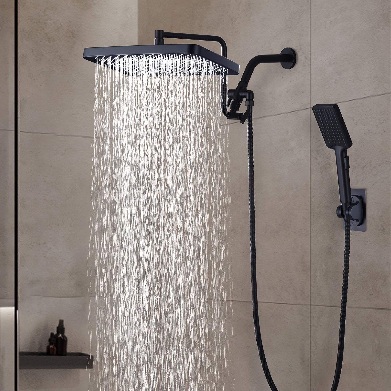 High Pressure Shower Combo High Pressure 13 Inch Rain Shower Head Combo with Handheld Spray